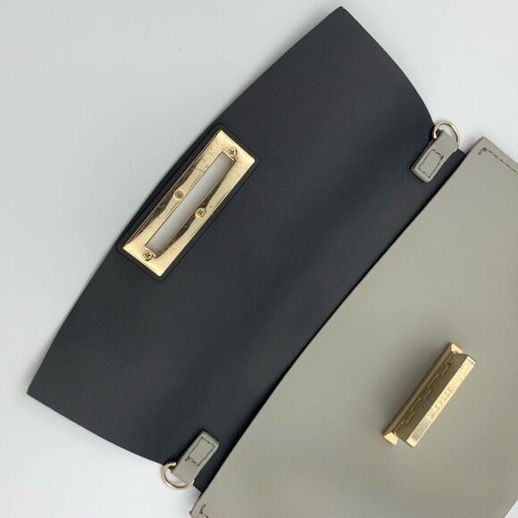 ZAC ZAC Posen Eartha Folded Gusset Chain Crossbody Bag in Gray - Picture 2 of 12